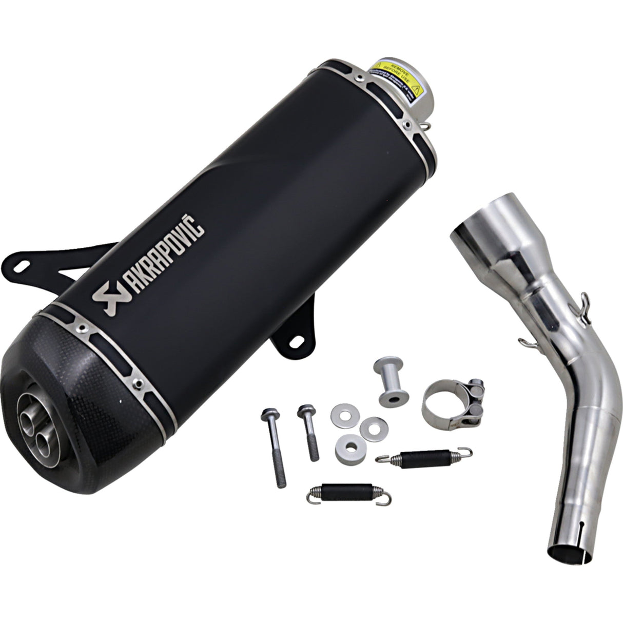 AKRAPOVIC 1811-3941 S-VE3SO9-HRSSBL Stainless Steel Slip-On Line Scooter Muffler Muffler - Black - Stainless Steel - GTS/GTV