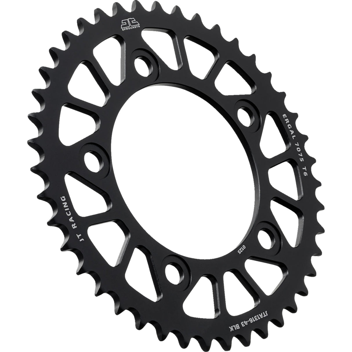 JT SPROCKETS 1211-2901 JTA1316.43BLK Aluminum Rear Sprockets Rear Sprocket - Aluminum - 43 Tooth - Black - Honda