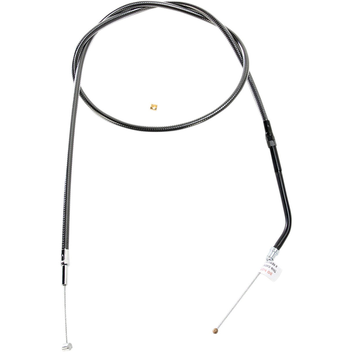 Magnum Shielding Black Pearl™ Braided Throttle Idle Cable — Throttle 39-7/8" - 433610 For Harley Sportster 2007-2021