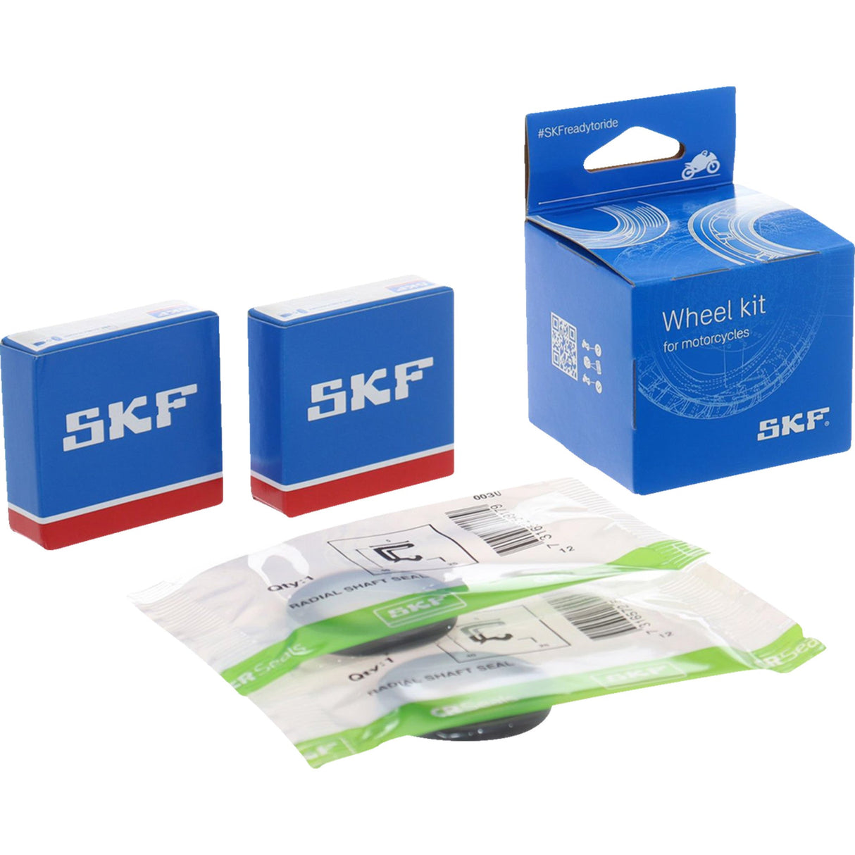 SKF Wheel Bearings With Seals Kit Front Rear - VKWB-R-25-C For Ducati Motorcycles 2003-2023 | Beta Dirt Bikes 2005-2024