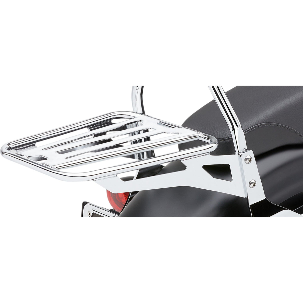 COBRA 1510-0415 602-3502 Luggage Rack for Cobra Detachable Backrest - Sissy Bar Luggage Rack - Chrome - Tubular