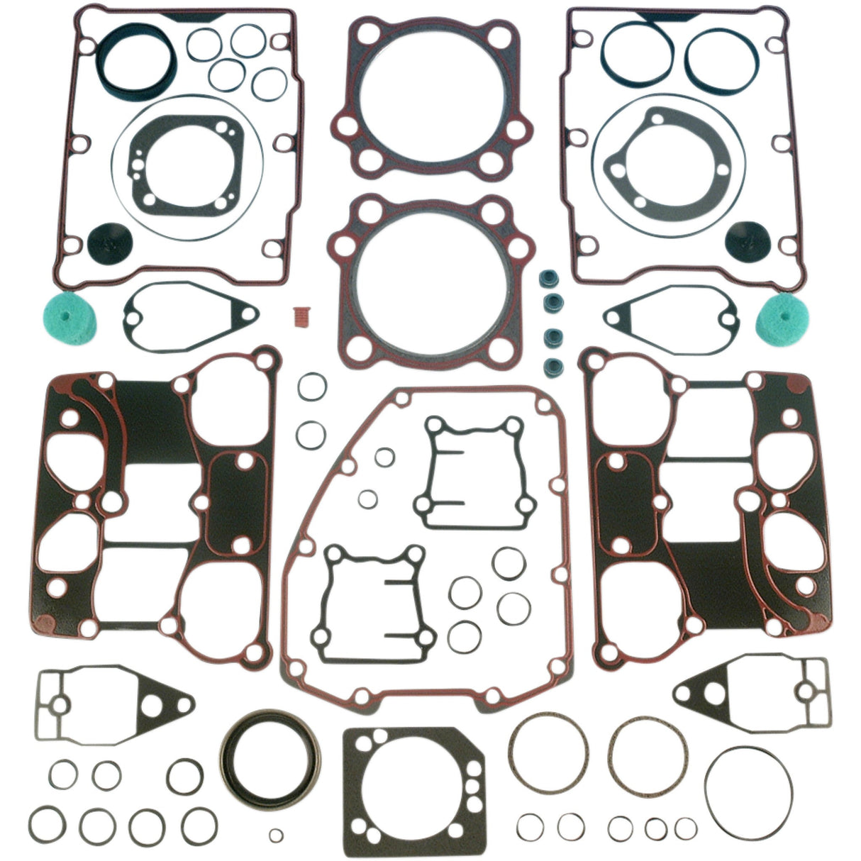 James Gasket Complete Motor Gasket Kit .036" Metal Head Gaskets With Silicone Rocker Gaskets 88" - JGI-17053-99-X For Harley Motorcycles 1999-2004