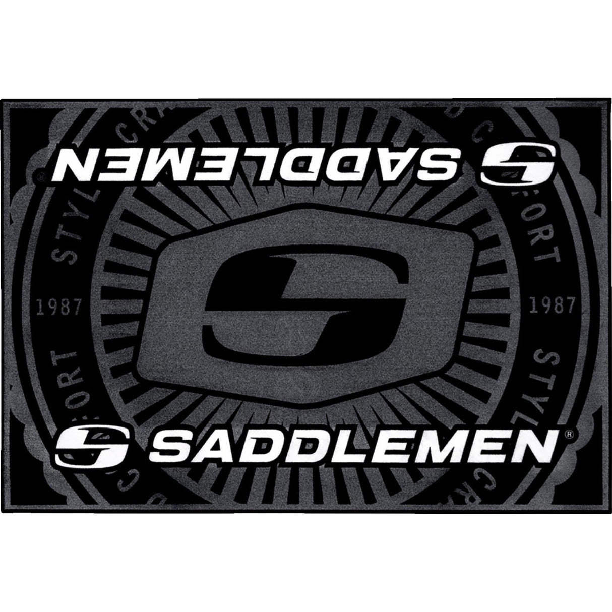 SADDLEMEN 9905-0242 FM-001 Branded Floor Mat Floor Mat - 36" x 24"