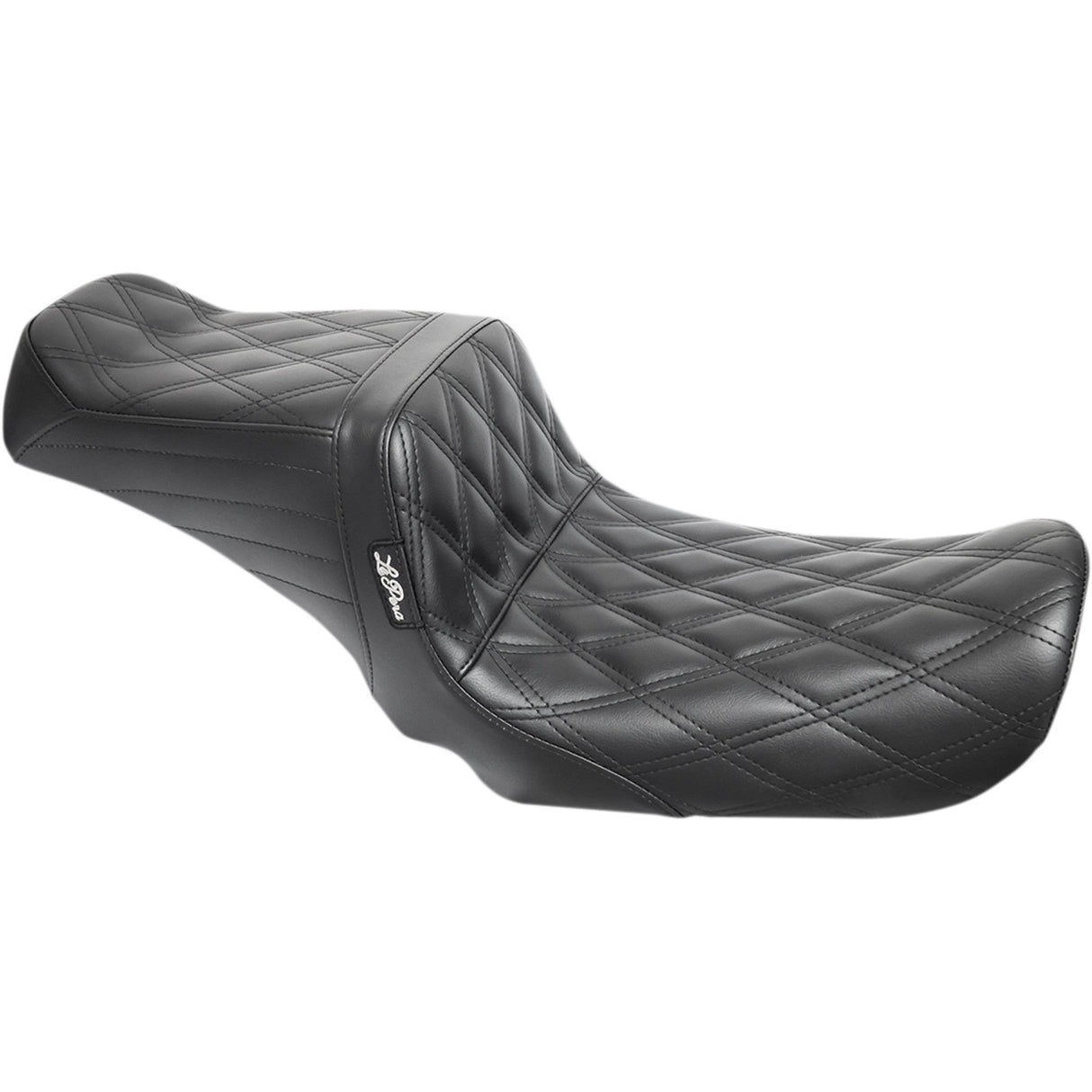 LePera Tailwhip Seat Double Diamond Black - LK-581DD For Harley Dyna 2006-2017