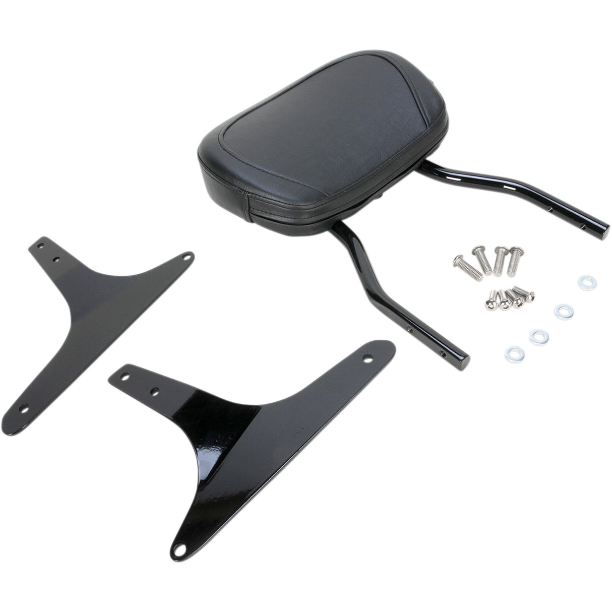 COBRA 1501-0472 602-1301B Round Sissy Bar - Standard - Black - Softail