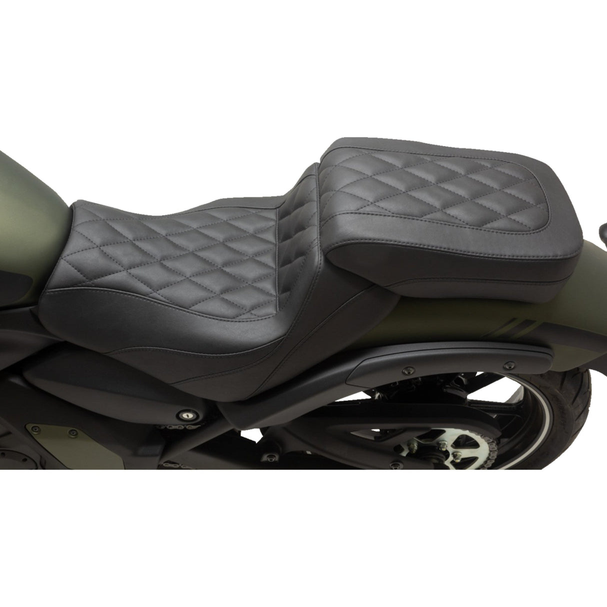 Mustang Squareback Seat - 76431 Kawasaki Vulcan / Vulcan Cafe / 650 Vulcan 2015-2023
