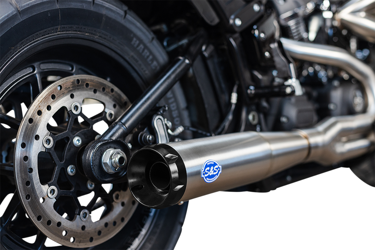 2-into-1 Superstreet Exhaust System - 50 State - M8 Softail - Stainless Steel - 1800-2520
