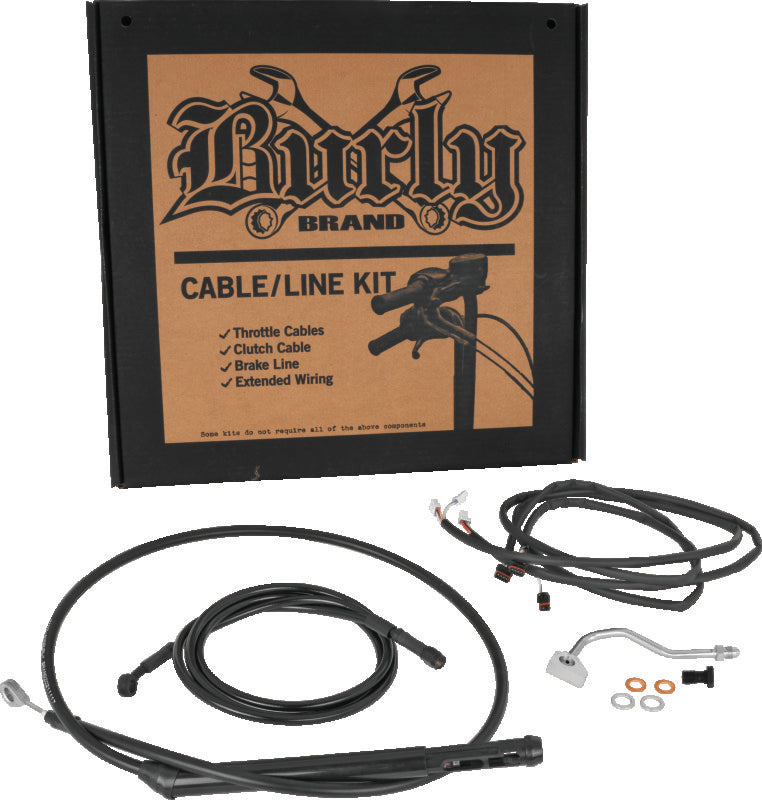 Burly Brand Control Kit 15in Bagger Black - B30-1315 For Harley Touring 2021-2024