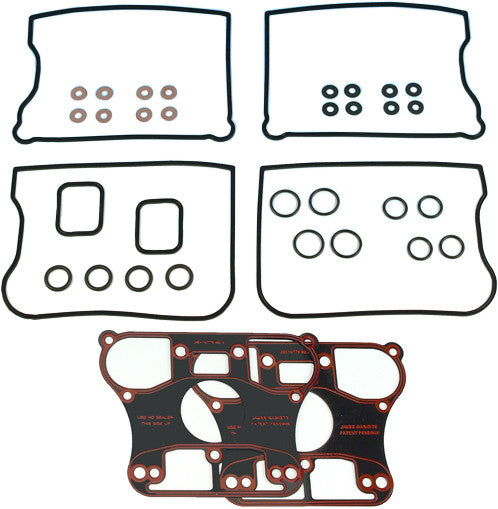 James Gasket James Gaskets Gasket Rocker Cover W Metal RKR Base Kit - 17038-90-X For Harley Motorcycles 1984-1991