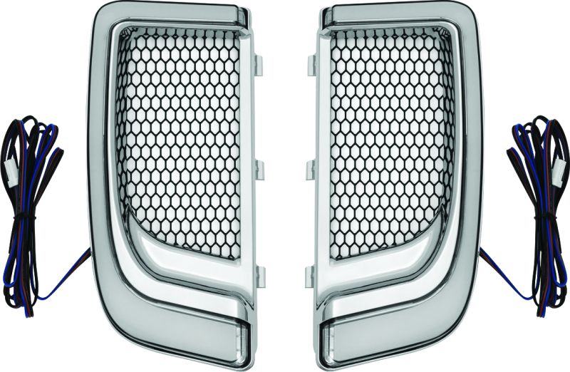 Kuryakyn Tracer Lower Fairing Grill Chrome - 5063 For Harley Touring 2014-2020