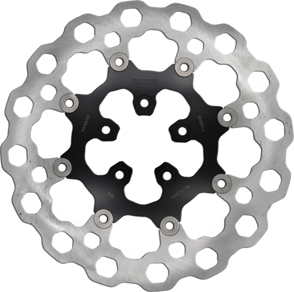 Gbrakes Rotor 11.8" Floating Cubiq Front Black - DF835FLQ For Harley Motorcycles 2006-2019
