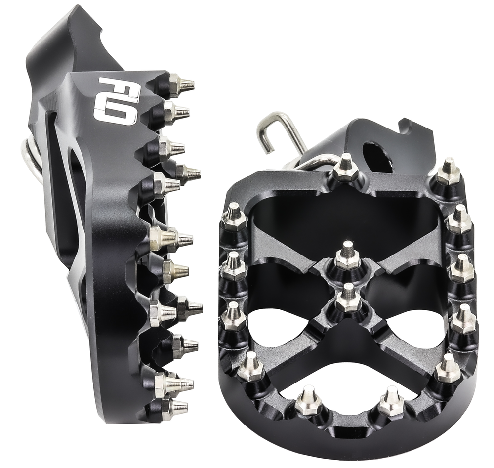 Flo Motorsports FLO Foot PEG Honda Black - FPEG-798BLK For Honda CRF50F / CRF70F / CRF110F 2004-2023 | Kawasaki 110 / 110R 2002-2026