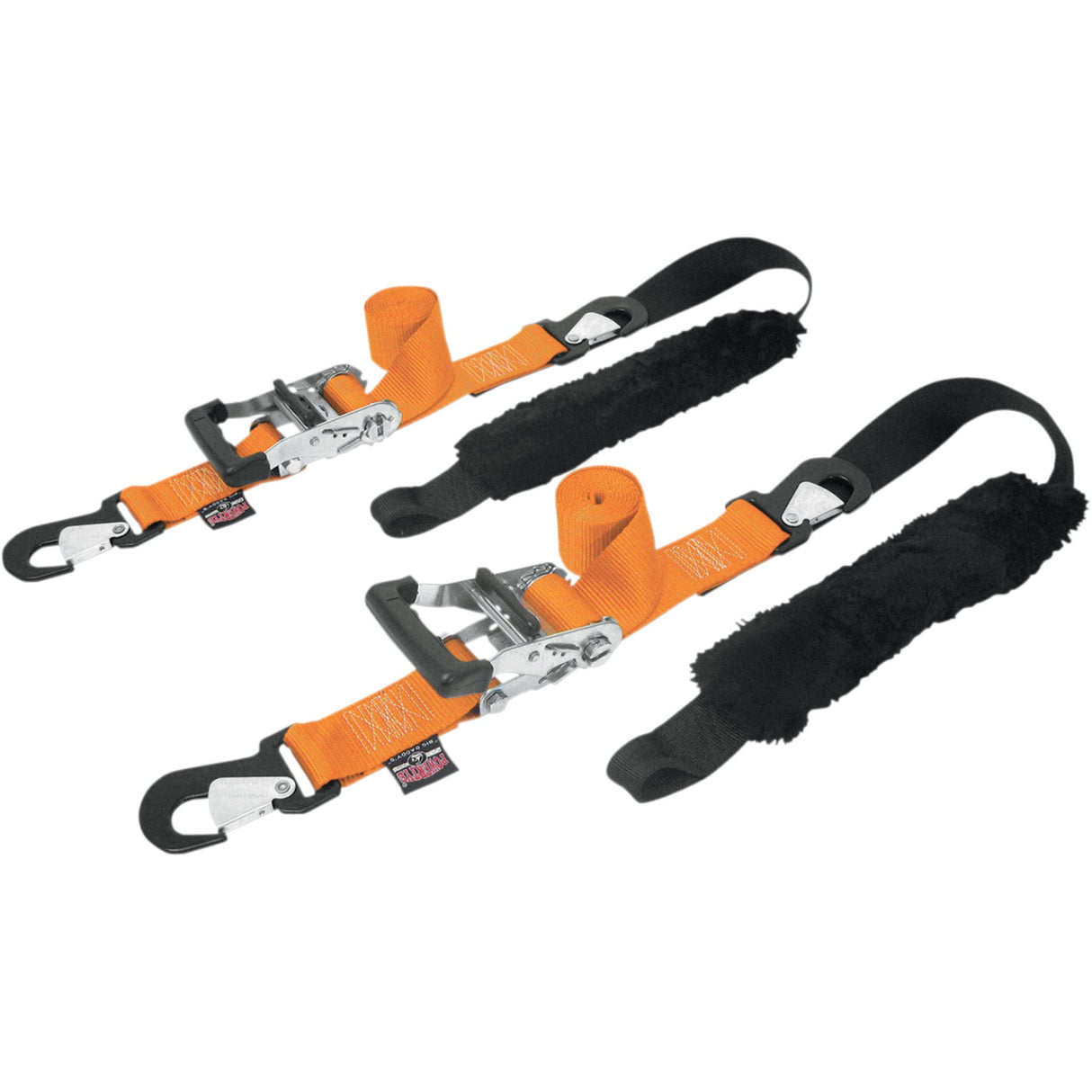 POWERTYE MFG. 3920-0172 32529-S Big Daddy Tie-Downs Big Daddy Tie-Down - 2" - 2 Snap-hook Ends - Sewn-in Soft-Tye - Orange