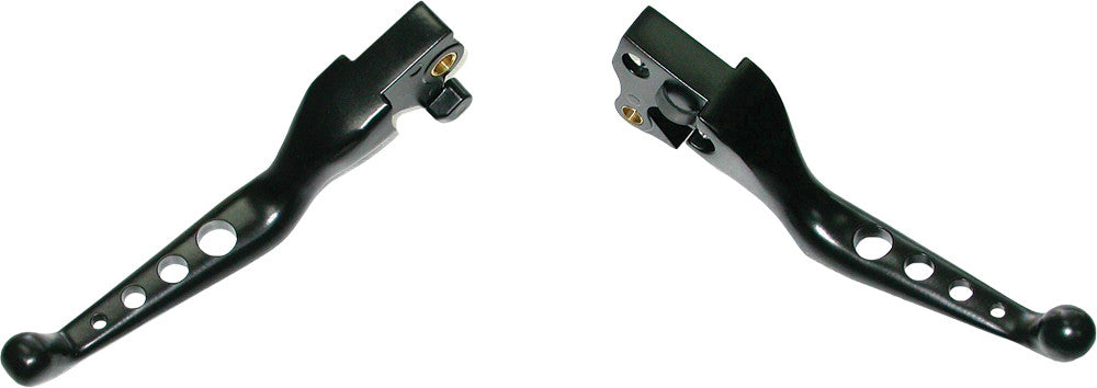 Harddrive 4-Hole Lever SET Black - 053549 For Harley Sportster 2014-2016