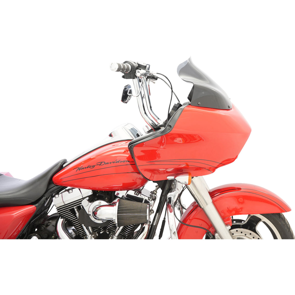 Klock Werks Sport Flare® Windshield 12" Dark Smoke - KWW-01-0232 For Harley Road Glide 1998-2013