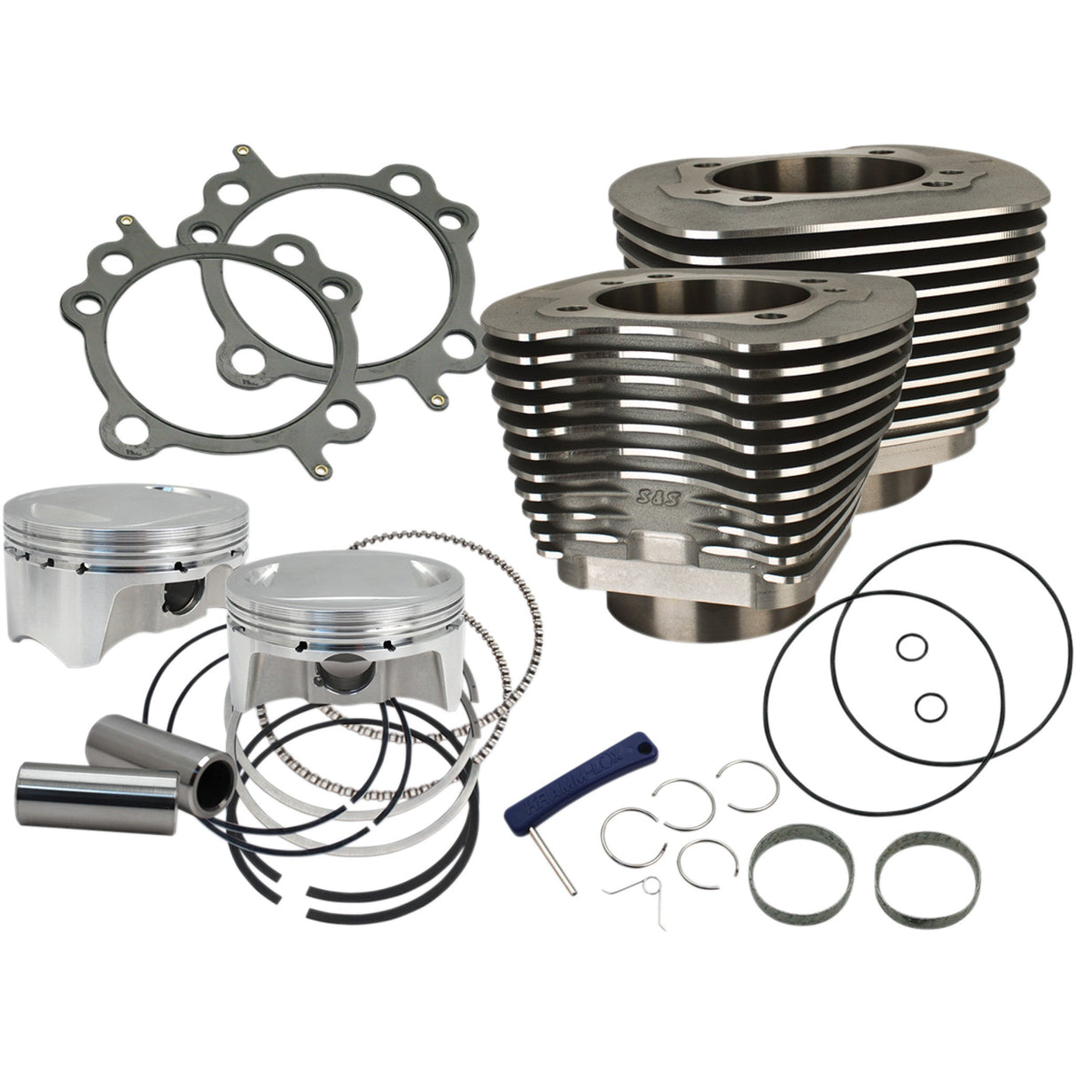 S&s Cycle Sidewinder Cylinder And Piston Kit - 910-0651 For Harley Motorcycles 2007-2017