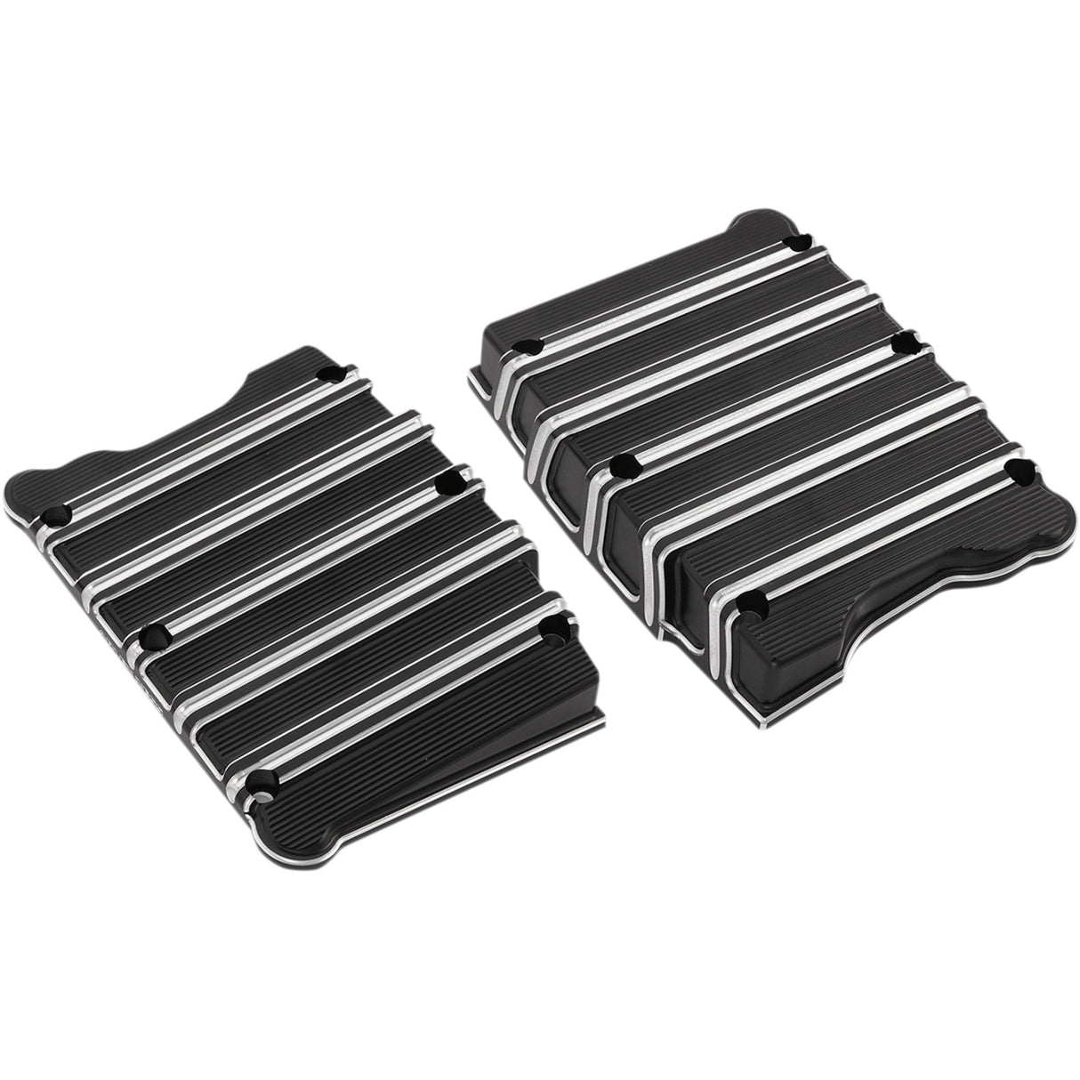 Arlen Ness 10 Gauge Rocker Box Top Covers Black - 18-253 For Harley Motorcycles 1999-2017