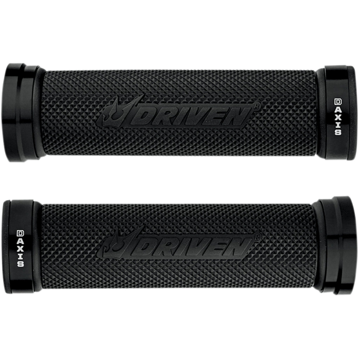 DRIVEN RACING 0630-1303 DXG-BK D-Axis Grips Grips - D-Axis - Black/Black