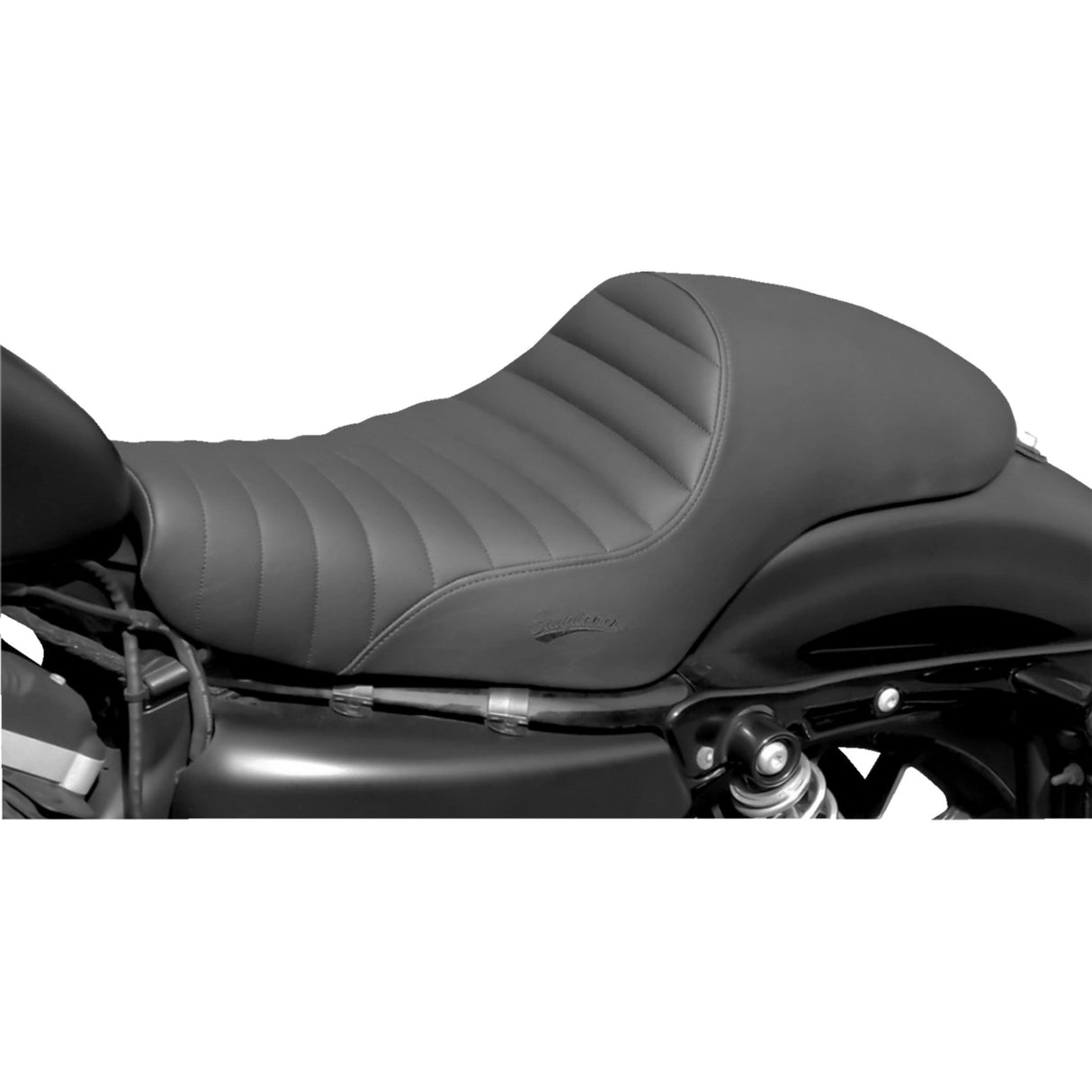 Saddlemen Americano 2-Up Cafe Seat XLR - 807-11-0933 For Harley Sportster 2004-2022 (3.3G Tank)