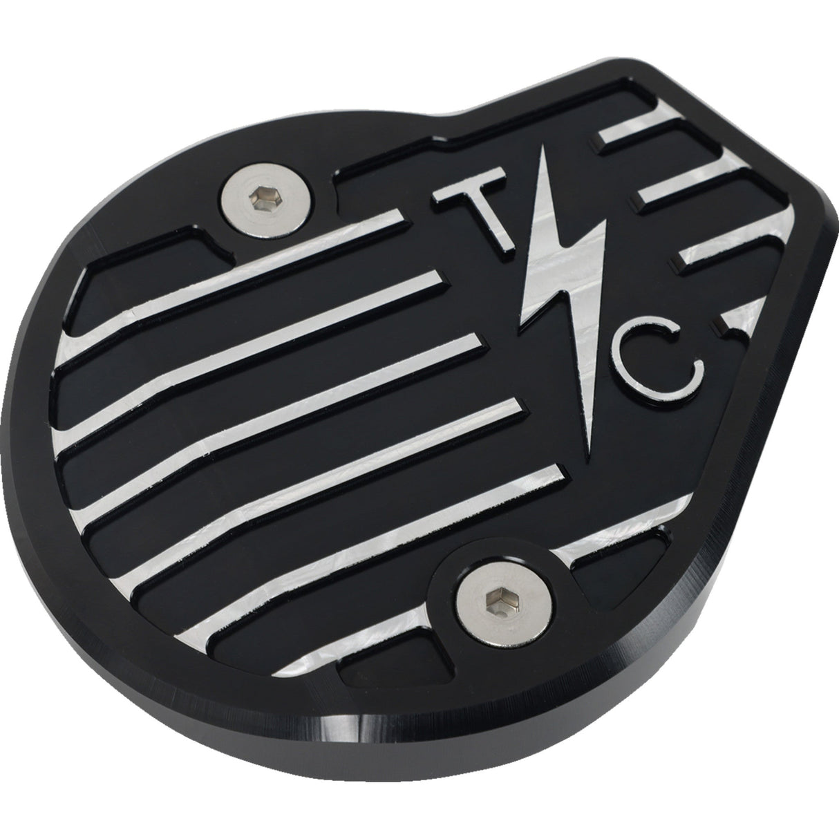 Thrashin Supply CO. Cam Cover Gen 2 Finned Twice Cut Black M8 - TSC-3029-4 For Harley Touring 2023-2026