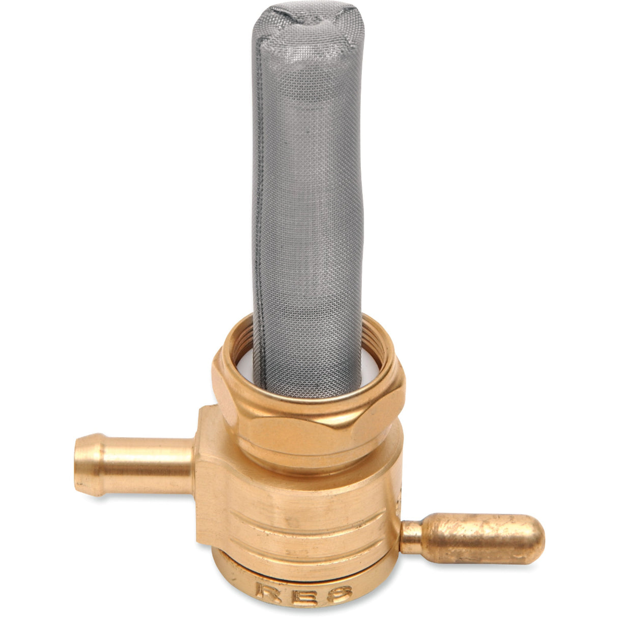 GOLAN PRODUCTS 0705-0064 76-312S-BS "Click-Slick" Fuel Petcock — 22 mm "Click-Slick" Fuel Petcock - Straight - Raw Brass - 22mm