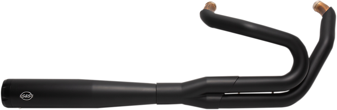 2:1 50 State Exhaust for M8 Softail - Black - 1800-2485