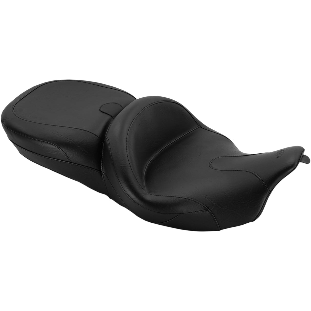 Mustang Vintage Summit Touring 2-Up Vinyl Seat With Backrest Receiver - 76860 For Harley Touring 2008-2025
