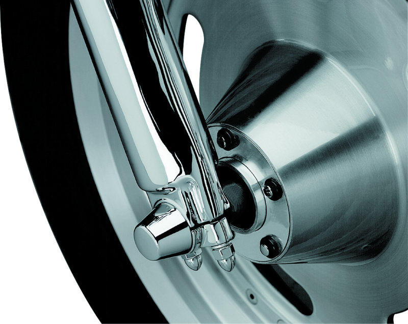 Kuryakyn 1214 Front Axle Nut Caps Chrome