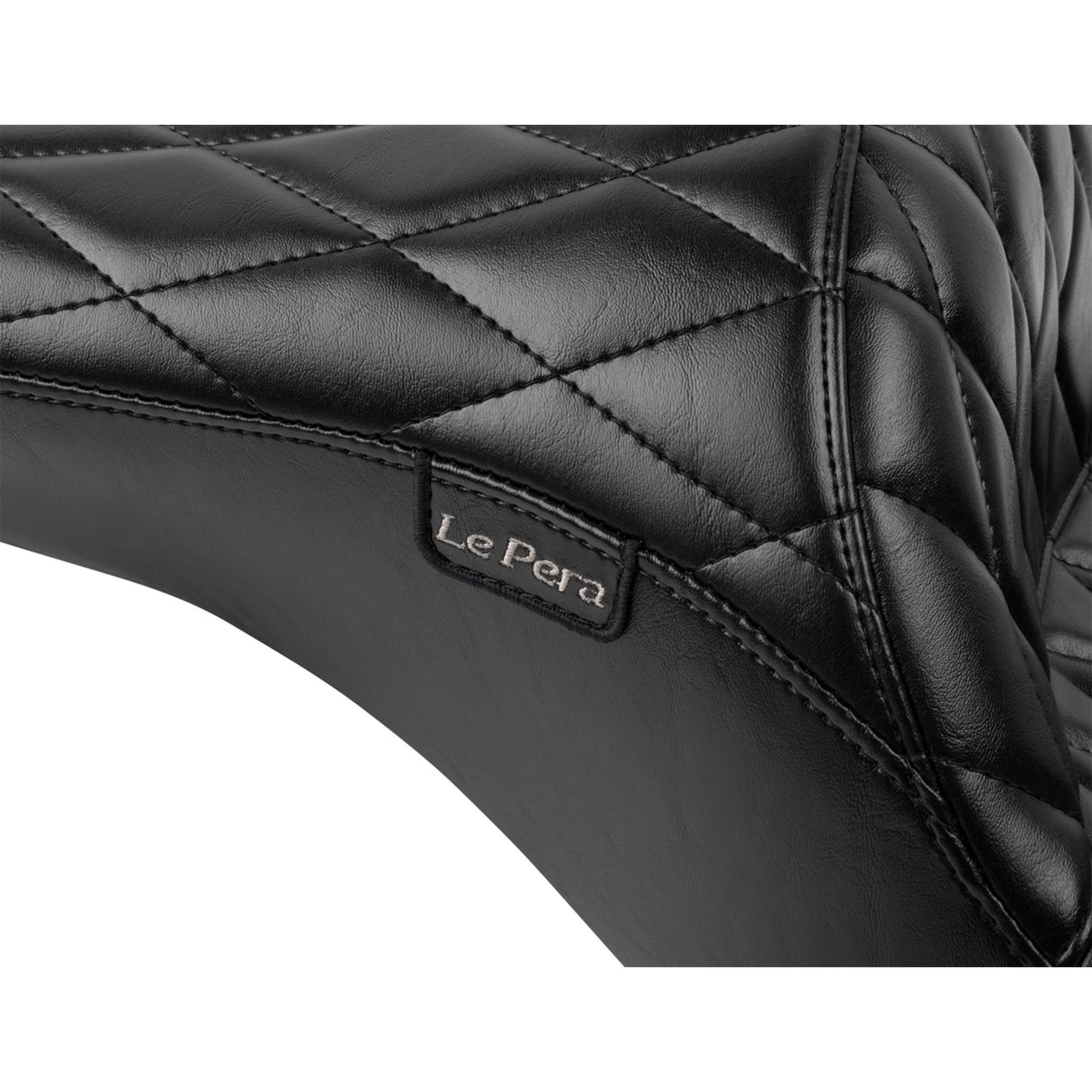 LePera Maverick Seat Without Backrest Diamond Stitch Black - LV-957DM For Harley Touring 2023-2026