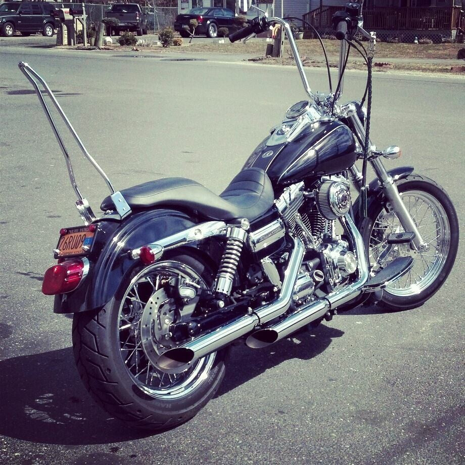Burly Brand Narrow 14" Apehangers 1" Chrome - B28-338 For Harley 1983-2022 | Yamaha Watercraft 1998-2004