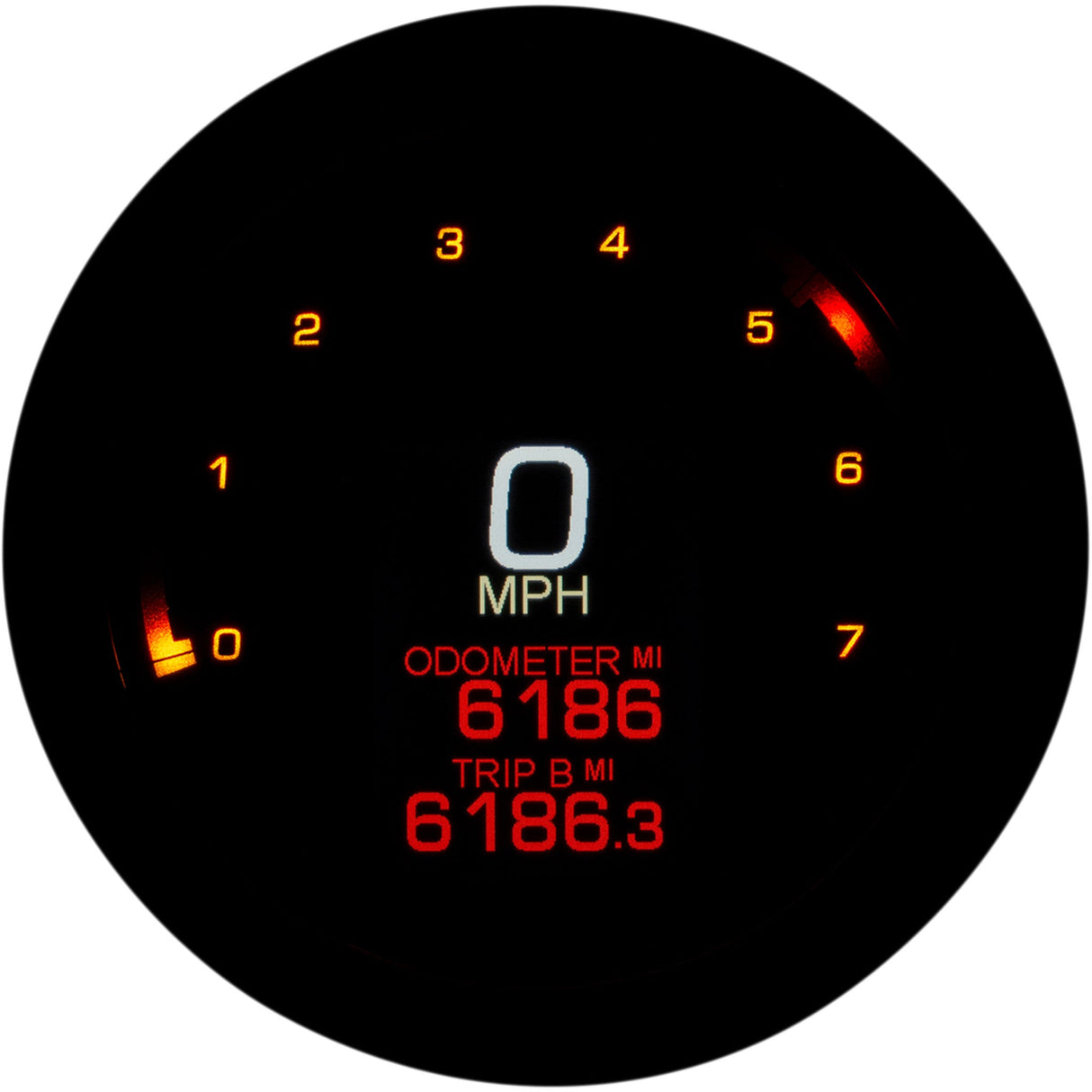 Dakota Digital MLX 2000 Series Gauge Black Bezel 4.5" - MLX-2000-K For Harley Motorcycles 1999-2003