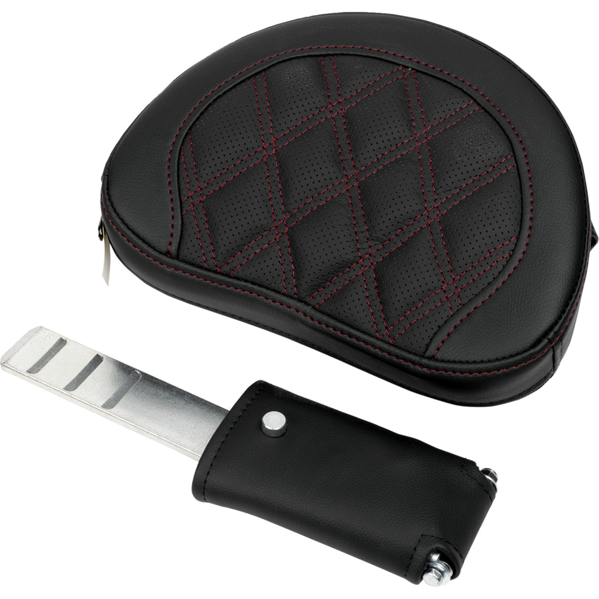 SADDLEMEN 0801-1619 A808-07R-184BUR Roadsofa™ Extended Reach Seat- Lattice Stitch - Wine Berry Stitch - with Backrest - FL 08-23