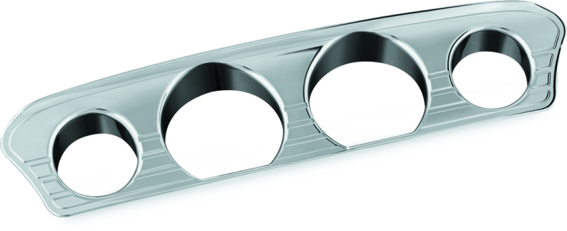 Kuryakyn 7284 Tri-line Gauge Trim 14-Up Touring Models Chrome