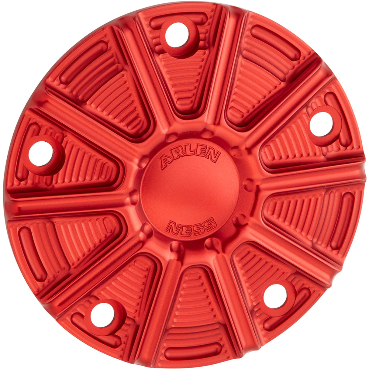 Arlen Ness 10-Gauge Points Cover Red Twin Cam - 700-030 For Harley Motorcycles 1999-2017