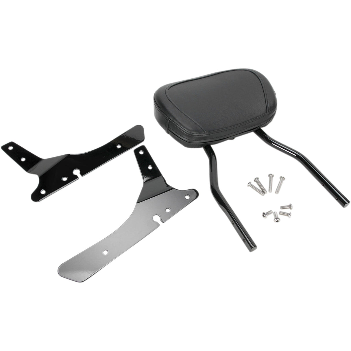 Cobra Round Sissy Bar Short Black Sportster - 602-1253B For Harley Sportster 2004-2018