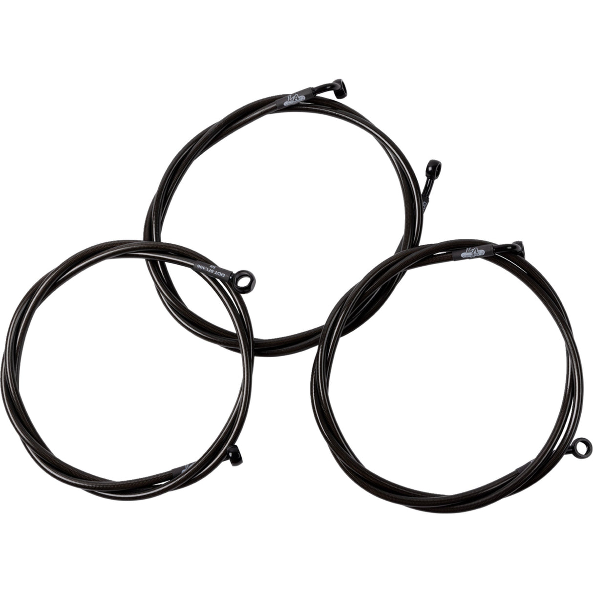 LA Choppers Brake Line Kit Midnight - LA-8059B08M For Harley Touring 2023-2026