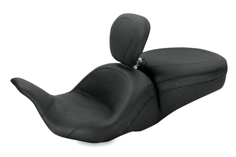 Mustang Motorcycle Electra Glide, Rd King, Str Glide Lowdown 1PC Seat With Dbr Black - 79703 For Harley Touring 2008-2021