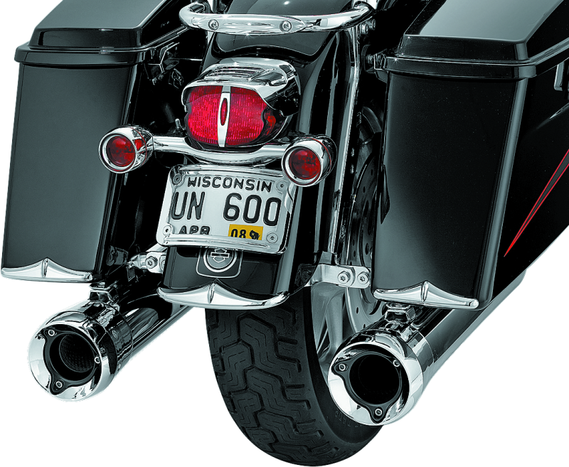 Kuryakyn 8640 Rear Fender Or Saddlebag Accent Tips Chrome (pair)