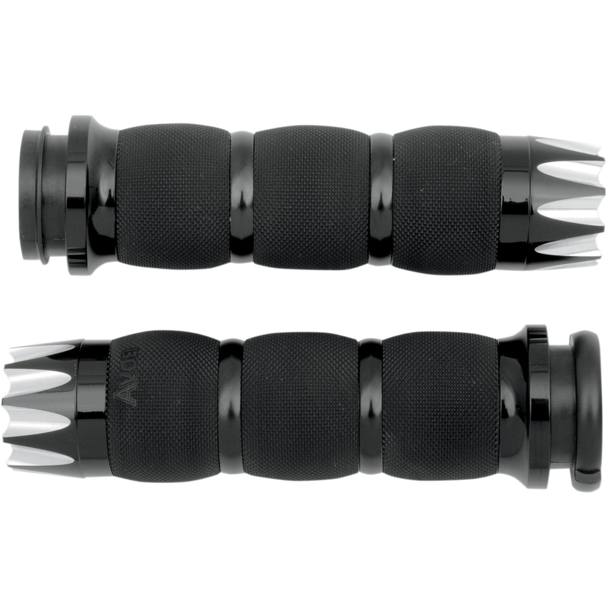 AVON GRIPS 0630-1185 AIR-90-AN-FL-EX Excalibur Air Cushioned Grips Air Cushioned - TBW - Black
