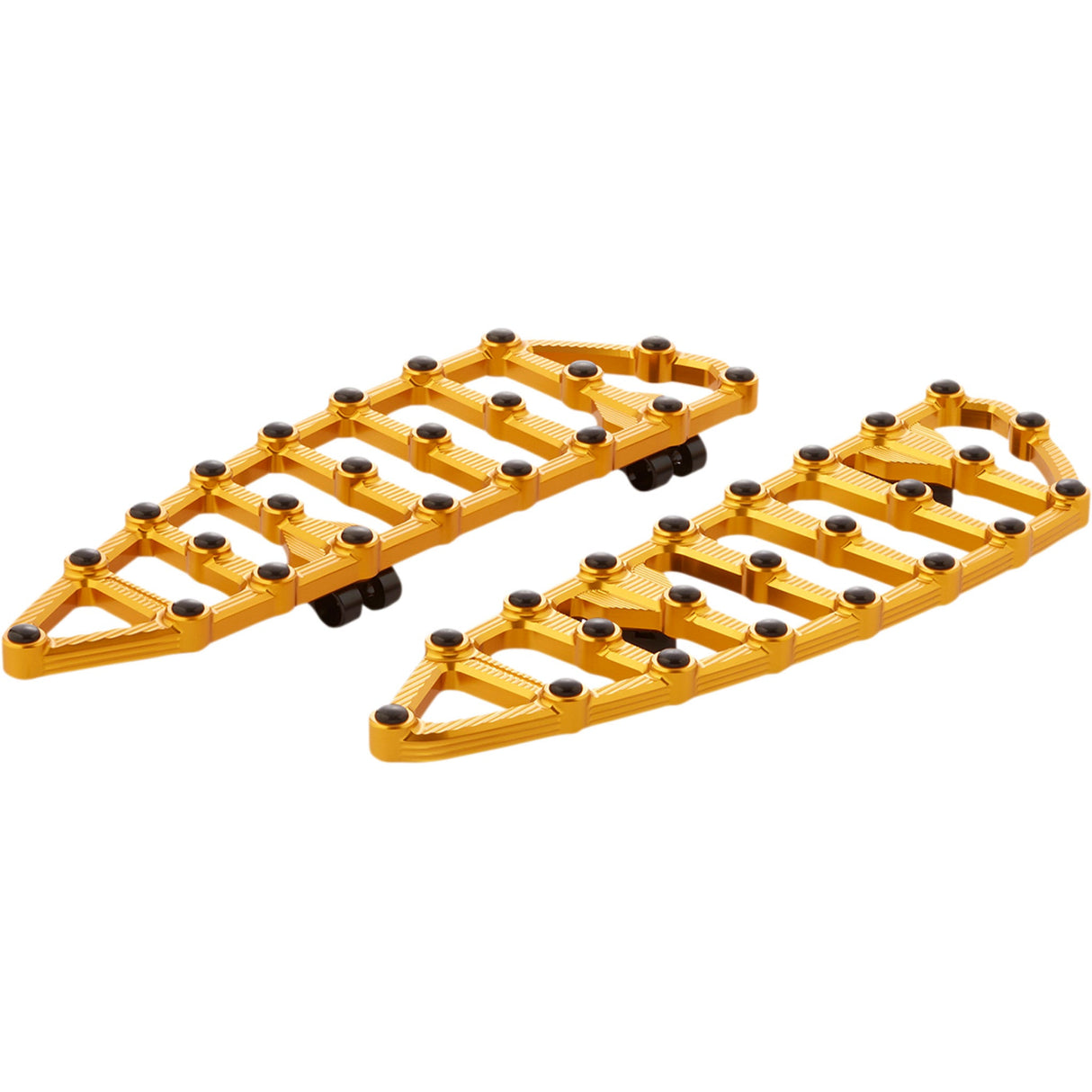 Arlen Ness MX Billet Floorboards Gold - 410-010 For Harley Softail 2018-2025