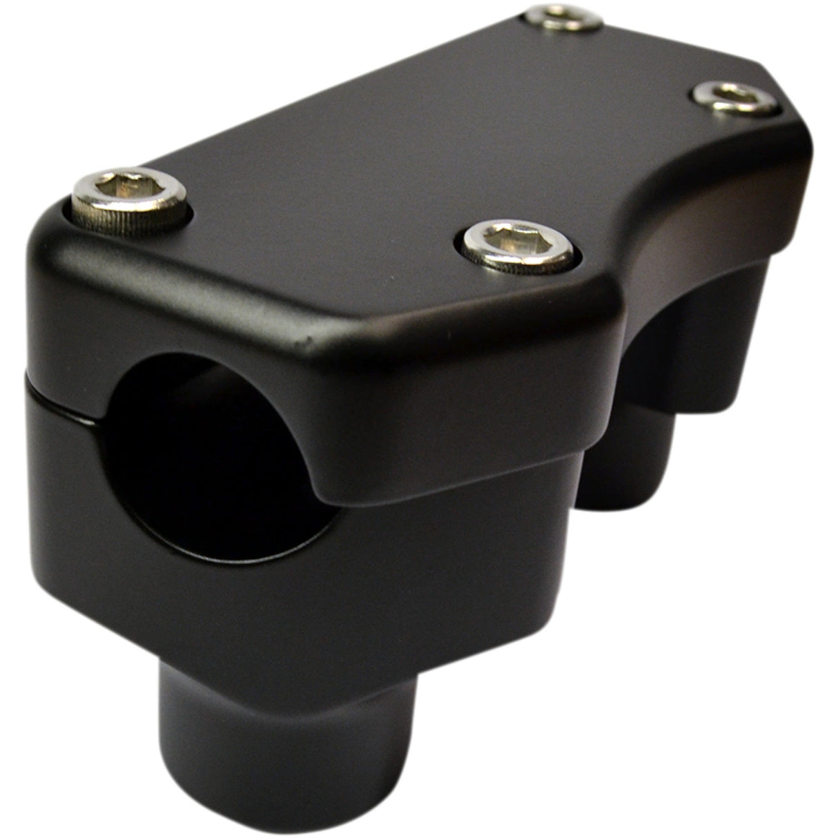 DRAG SPECIALTIES 0602-0811 Handlebar Riser & Top Clamp Kit 1-1/2" - buffalo - flat black