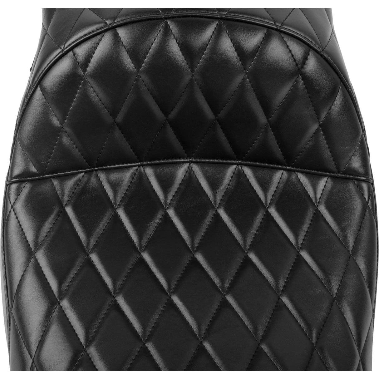 LePera Maverick Seat Without Backrest Diamond Stitch Black - LV-957DM For Harley Touring 2023-2026