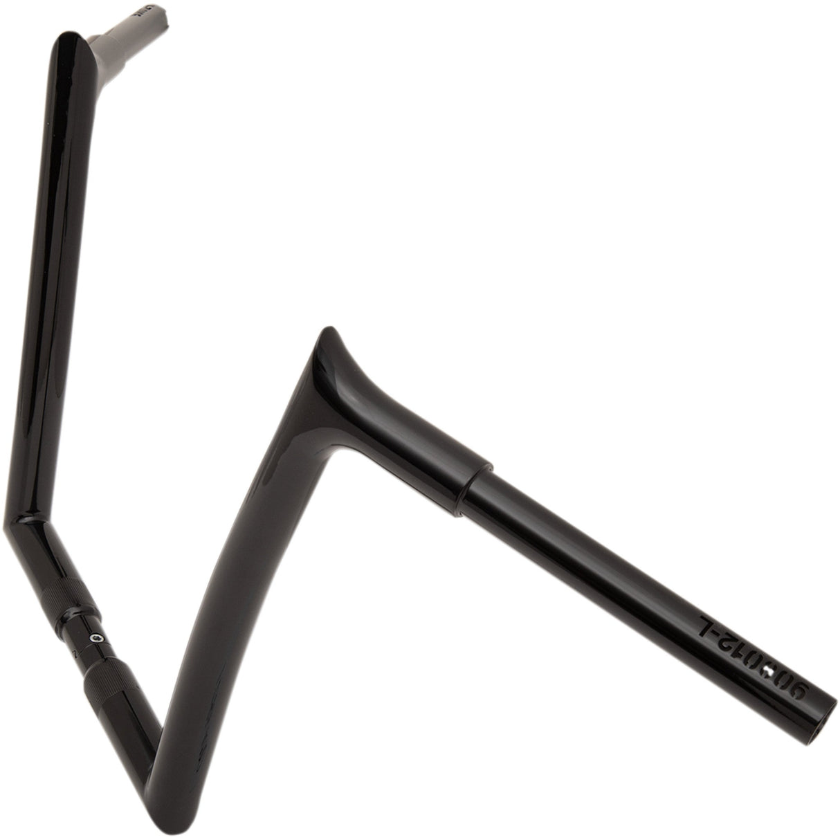 FAT Baggers INC. 1-1/4" EZ Install Pointed Top Handlebar 12" Black - 908012-B For Harley Motorcycles 2007-2025