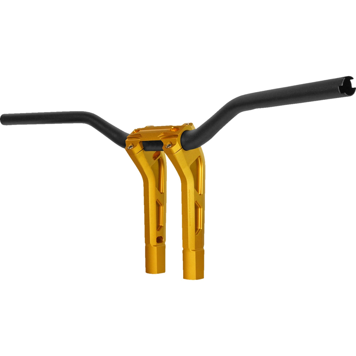 PERFORMANCE MACHINE (PM) 0602-1488 0208-2195M-SMG Phatbar & Riser Kit - Handlebar Assembly - Internal Wiring - Gold Ops