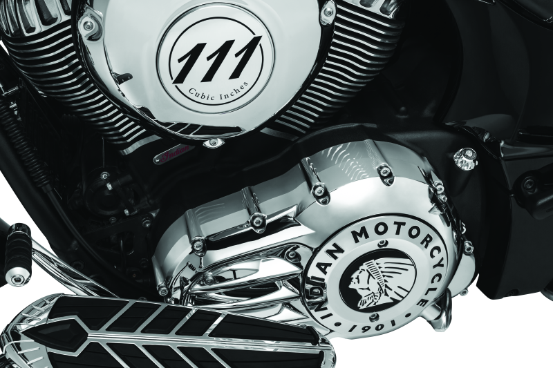 Kuryakyn 5644 Rear Oil Panel Accent Chrome Indian