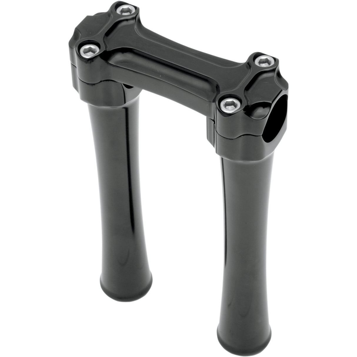 Todd's Cycle Bone Bar Handlebar Clamp & Riser Kit 8" Rise 1" Clamping Black - BBC83-2