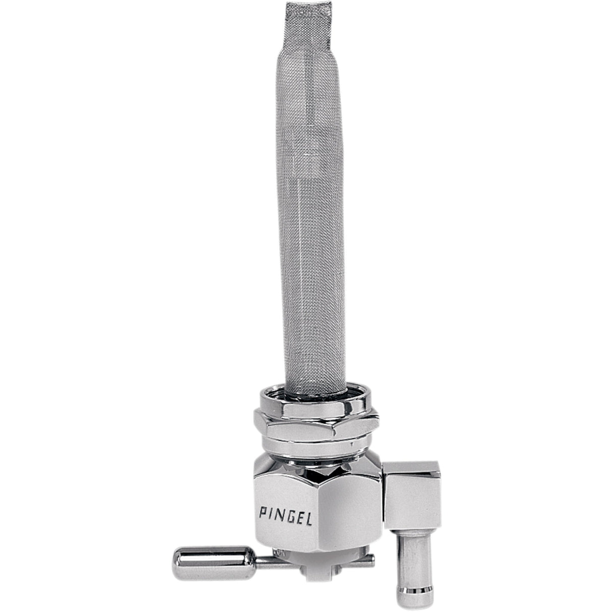 PINGEL DS-390237 6391-CH Power-Flo Fuel Valve - Hex Fuel Valve - Chrome - 22 mm