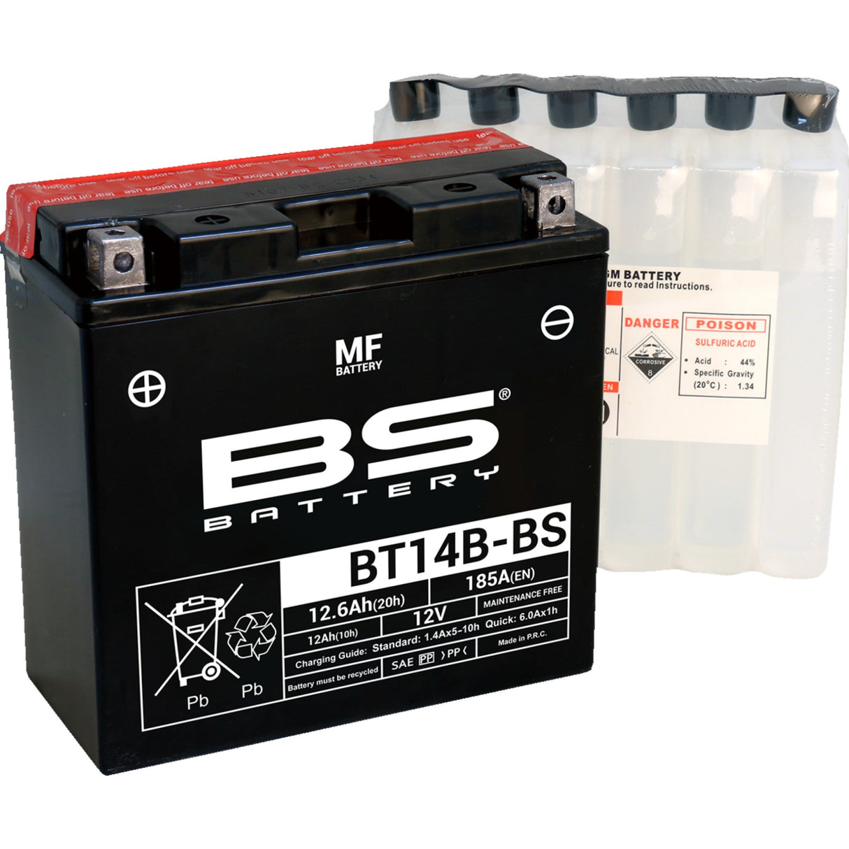 Bs Battery BT Battery - 300629 Yamaha Motorcycles 1999-2022