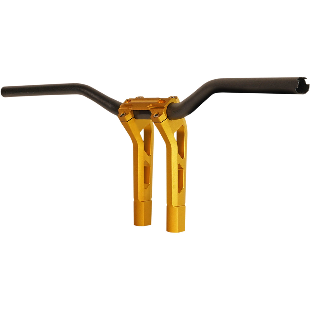 PERFORMANCE MACHINE (PM) 0602-1238 0208-2186M-SMG Phatbar & Riser Kit - Handlebar Assembly - External Wiring - Gold Ops