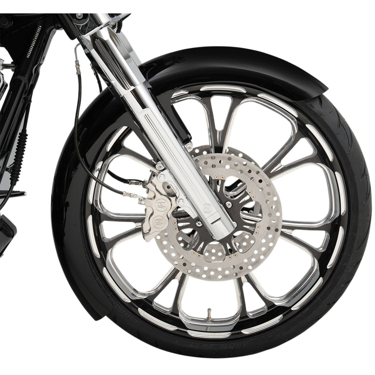 Performance Machine Virtue Brake Rotor - 0133-1800VIRS-BMP For Harley Motorcycles 2006-2019